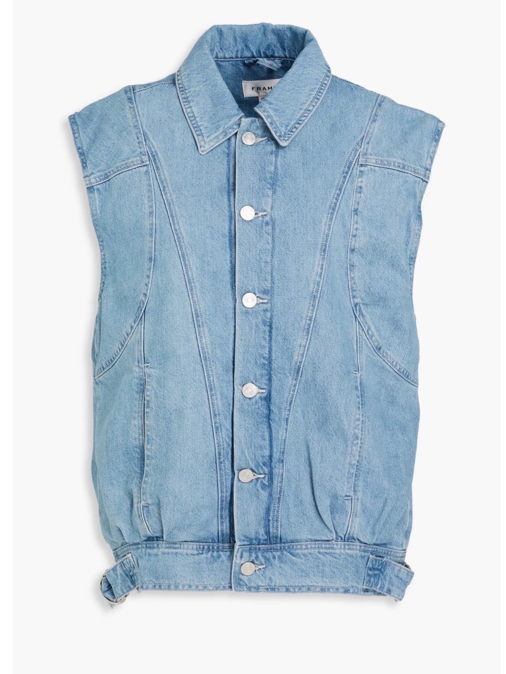 Frame Angular Tucker Denim Vest